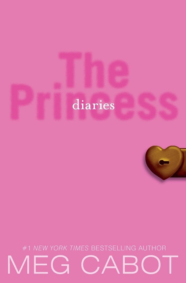 Cover of The Princess Diaries: pink with a lock, resembling a diary