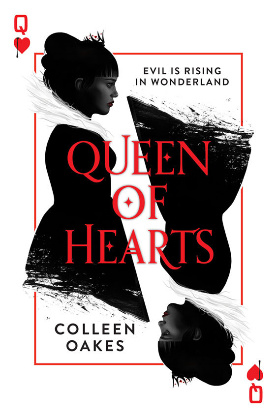 Cover looks like a playing card for the queen of hearts