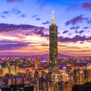 Taipei 101 at night