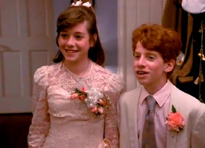 scene from My Stepmother Is An Alien (1988) with young Alyson Hannigan and Seth Green 