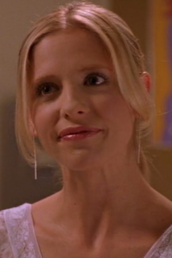close up of Buffy at work
