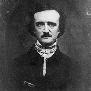 Portrait of writer Edgar Allan Poe