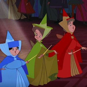 Faeries Flora, Fauna, and Merryweather from Sleeping Beauty