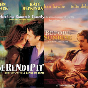 Movie poster mash up of Serendipity and Before Sunrise