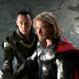 Brothers Loki and Thor from Marvel movies