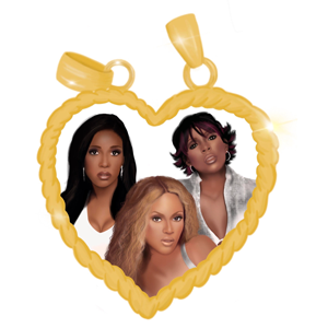 BFF charm featuring the members of Destiny's Child