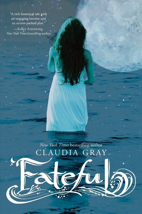 Cover of Fateful: A girl standing in water with a large moon above her