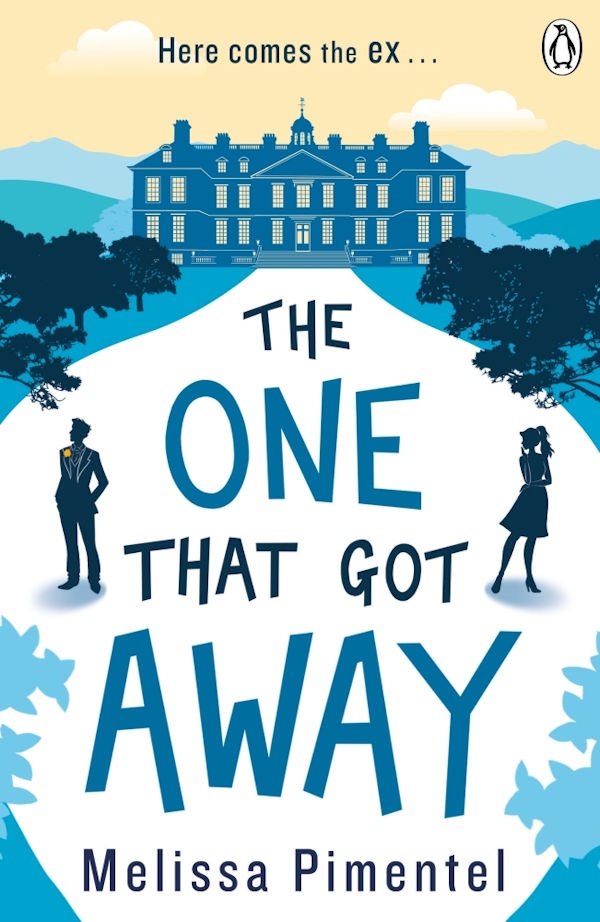 Cover for One That Got Away: A cartoon man and woman stand on opposite sides of a long driveway leading to a mansion.