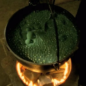 A cauldron of green goo