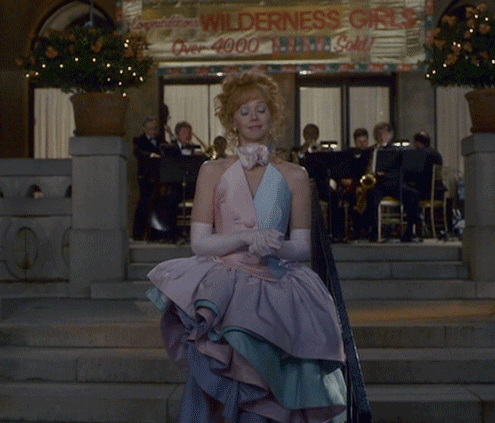 Phyllis Nefler doing a little happy dance in Troop Beverly Hills