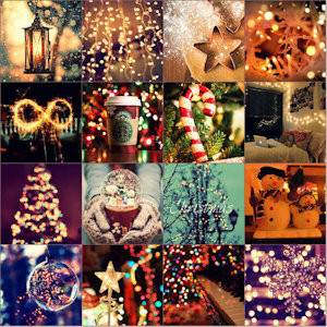 Various Christmas things like trees, cookies, lights, etc.
