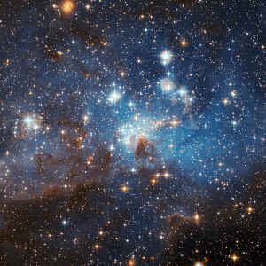 Stars and lights in space