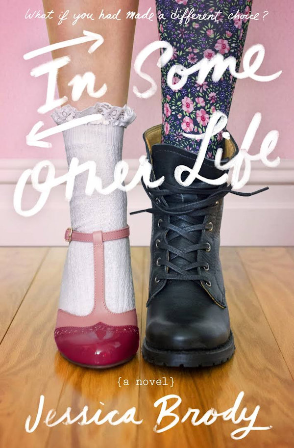 Cover In Some Other Life: Close up of 2 feet; one wearing a Mary Jane and one wearing a combat boot with leggings
