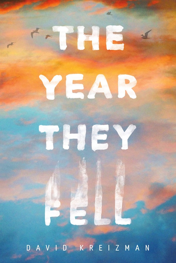 Cover The Year They Fell: A watercolor sunset and the word 
