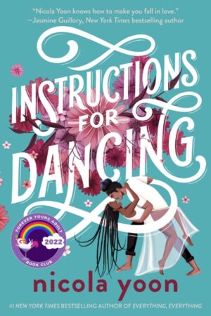 Cover of Instructions for Dancing, with a Black girl and guy ballroom dancing against a blue background