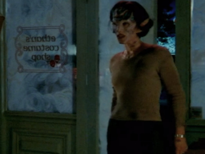 Jenny as a demon in the Magic Shop