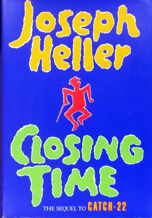 Cover of Closing Time, mostly blue with a tiny red man with a cane