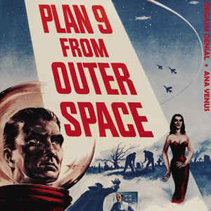 movie poster for Ed Wood's 'Plan 9 From Outer Space'