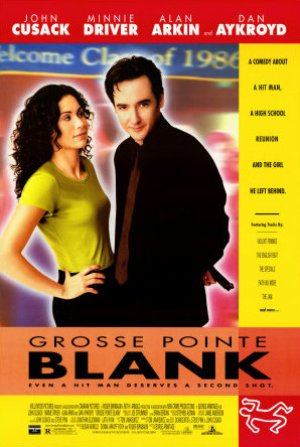 Movie poster for Grosse Pointe Blank with John Cusack and Minnie Driver