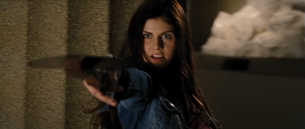 Annabeth holds a crossbow in one hand