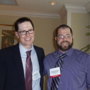 James Klise and Brian Katcher, snappily dressed, at the 2011 ALA conference