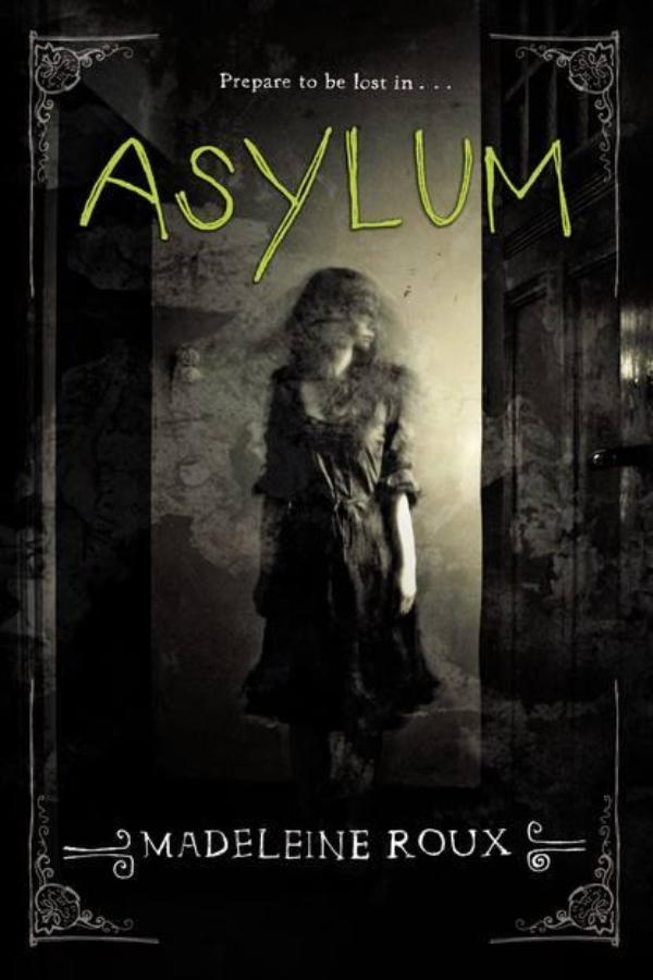 Cover of Asylum. Creepy girl in the dark