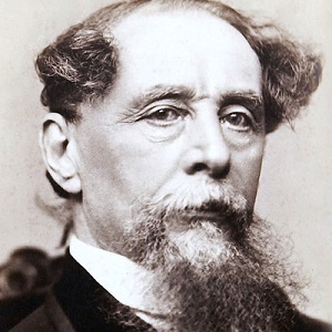 Portrait of author Charles Dickens