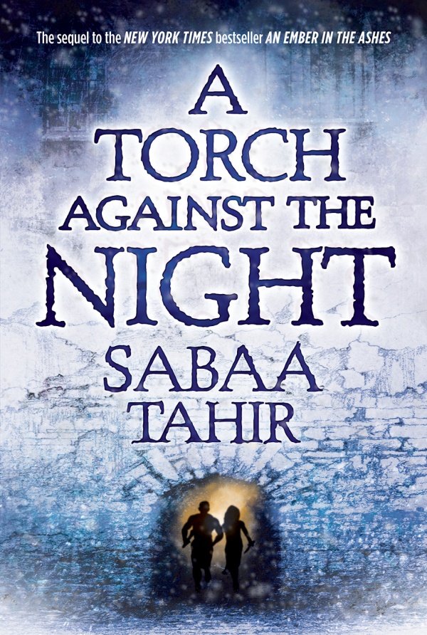 Cover A Torch Against the Night: A girl and boy run through a lit tunnel in a white brick wall