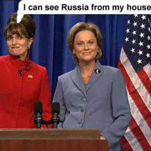 SNL actors parodying Sarah Palin and Hilary Clinton