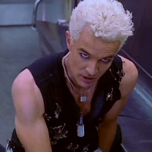 Spike with a Billy Idol aesthetic, in the 1970s (Buffy the Vampire Slayer)