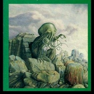 Cover of a Lovecraft book, featuring dragon/octopus god Cthulhu