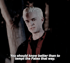 Spike, watching Buffy from a distance, and then getting tasered