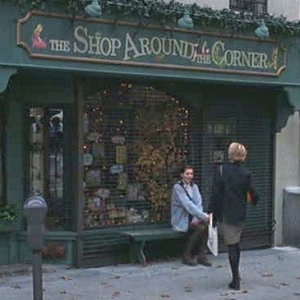 Storefront of The Shop Around the Corner bookstore from You've Got Mail