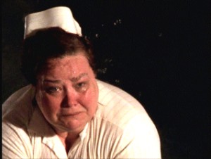 actress Conchata Ferrell as Nurse Greenleigh