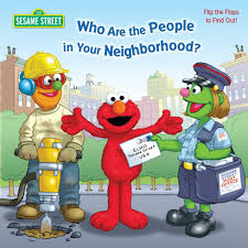 Cover of The People in Your Neighborhood, a Sesame Street book featuring Elmo