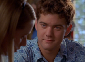 Pacey gazes at Andie with total heart eyes.