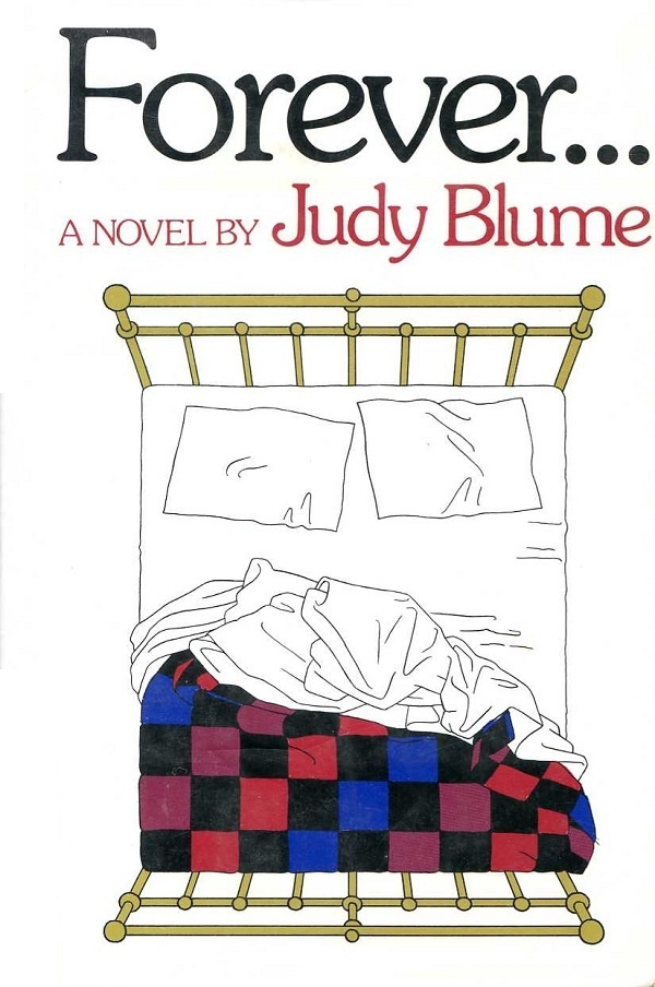 Cartoon top-down drawing of a bed with rumpled sheets on a white background