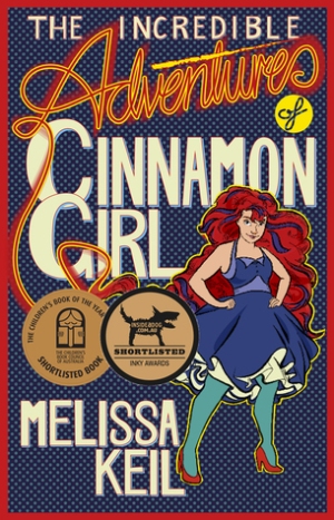 Australian cover of Cinnimon Girl, a full body shot of the title superhero