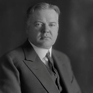 President Herbert Hoover (clothed)