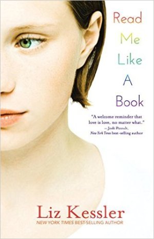 Alternate cover of Read Me Like a Book by Liz Kessler. A giant female teen face