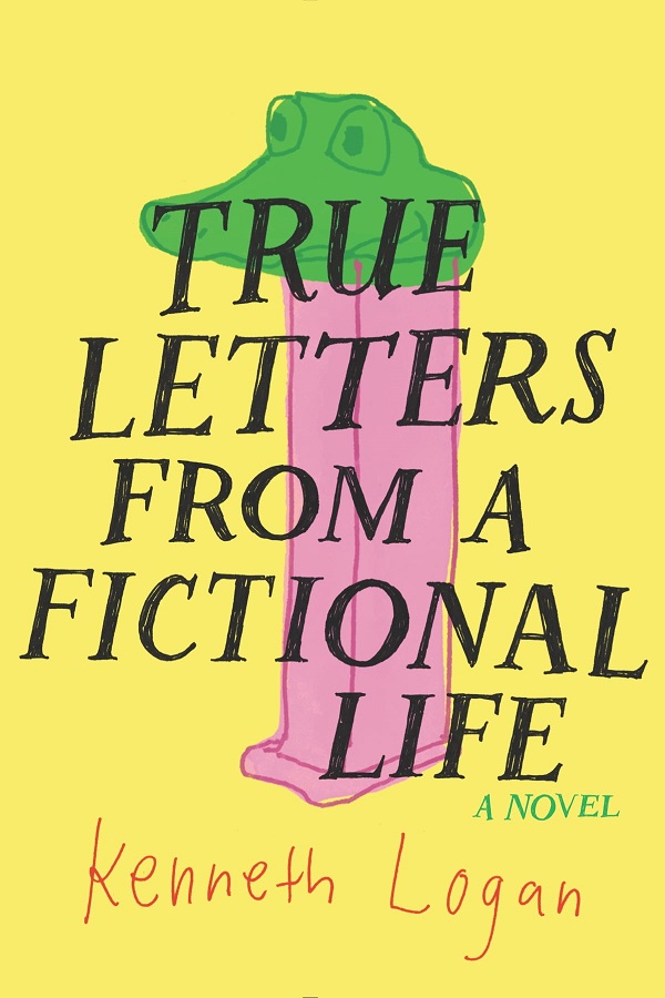 Cover of True Letters From a Fictional Life by Kenneth Logan. An alligator-headed Pez dispenser