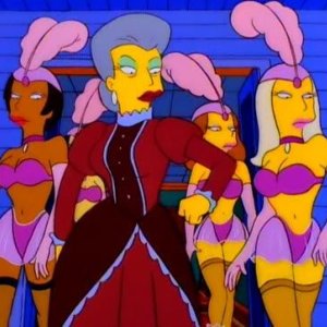 The burlesque house from The Simpsons
