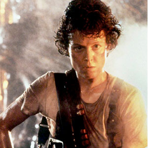 Signourney Weaver in Aliens