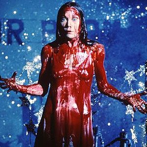 The iconic pig's blood scene from Carrie