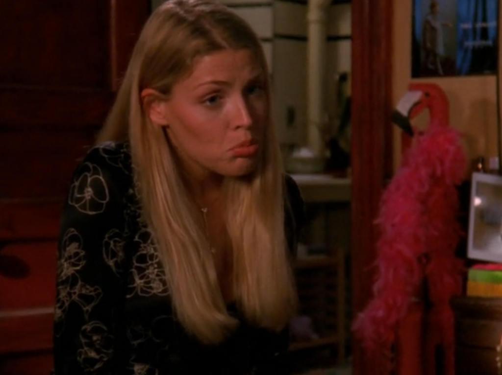 Busy Philipps as Audrey Liddell, pouting adorably