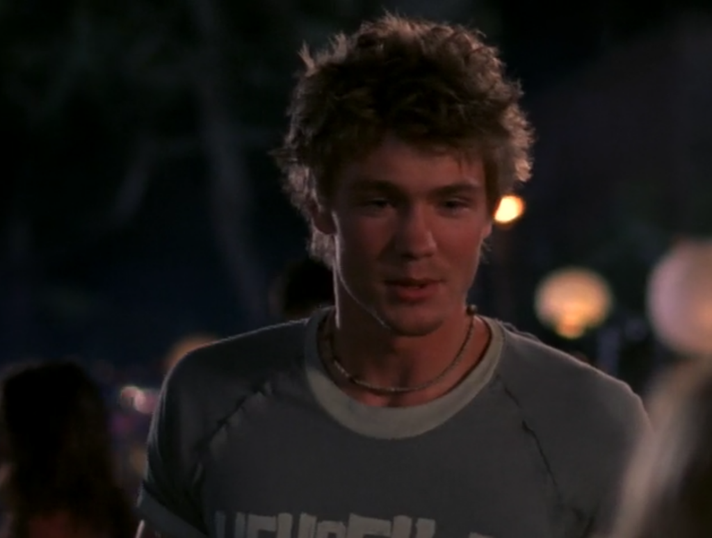 Chad Michael Murray as Charlie, with giant, dumb hair