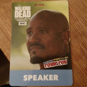 Brian's Comic Con ID, featuring a guy from The Walking Dead