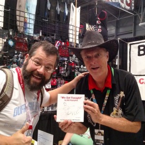 Brian looking psychotic with cartoonist Bill Plympton