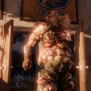 The gross bloater zombie from The Last of Us