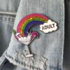 Unicorn Book Lover Enamel Pin | Etsy